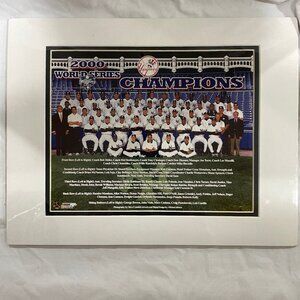 2000 New York Yankees World Series Champions 8X10 Baseball Team Picture Matted